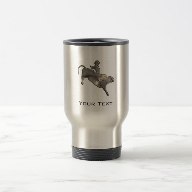 Taza De Viaje Jinete rugoso de Bull (Centro)