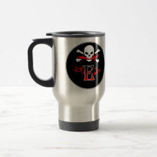 Taza De Viaje Jolly Roger E Monograma Inicial