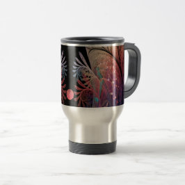 Taza De Viaje Jonglage Resumen arte fractal moderno de fantasía