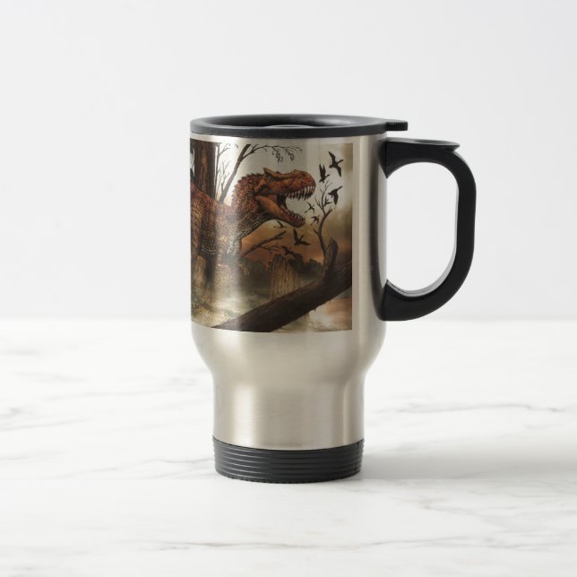 Taza De Viaje Journey Jurásico: Dinosaurio en su Hábitat Natural (Derecha)