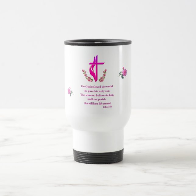 Taza De Viaje Juan 3:16 (Centro)