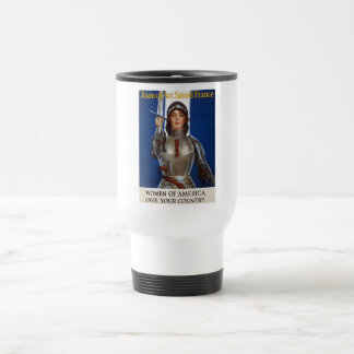 Taza De Viaje Juana de Arco Heroína Francesa, Doncella de Orlean
