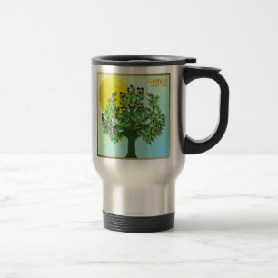 Taza De Viaje Judaica 12 Tribus de Israel Aser