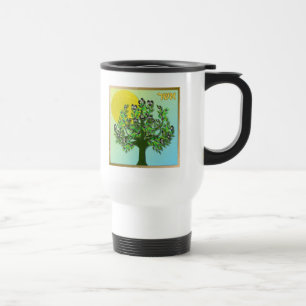 Taza De Viaje Judaica 12 Tribus Israel Asher