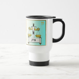 Taza De Viaje Judaica 12 Tribus Israel Dan Arte