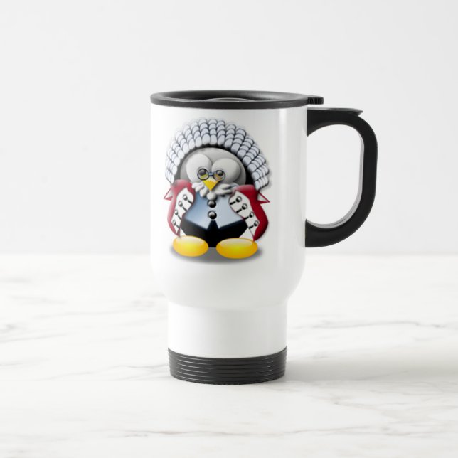 Taza De Viaje Juez Tux de Británicos (Derecha)