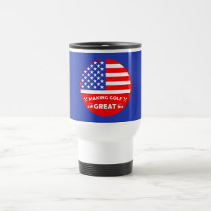 Taza De Viaje Jugador de Golf Americano Divertido