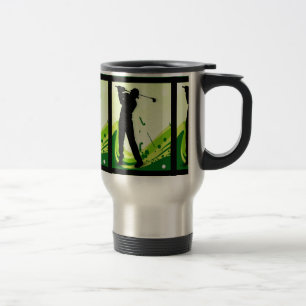 Taza De Viaje Jugador de golf artsy