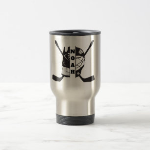 Taza De Viaje Jugador de hockey personalizar