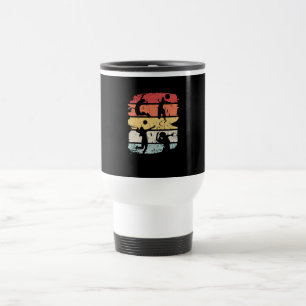 Taza De Viaje Jugador de Voleibol Retro