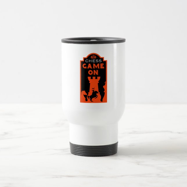 Taza De Viaje Jugadores De Ajedrez (Centro)