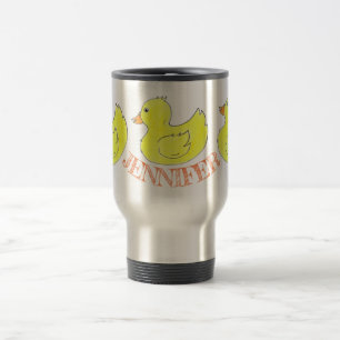 Taza De Viaje Juguete de baño de duque amarillo de goma personal