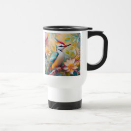 Taza De Viaje Juvenil Rainbow Woodpecefer Fantasy Bird