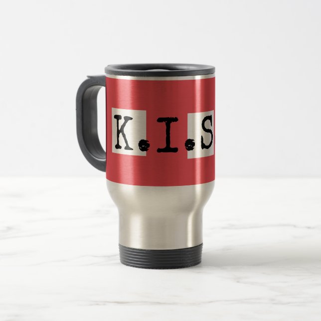 TAZA DE VIAJE K.I.S.S. (Anverso izquierdo)