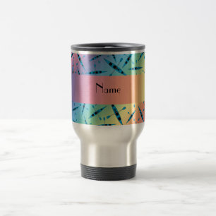 Taza De Viaje Kajaks conocidos personalizados del arco iris