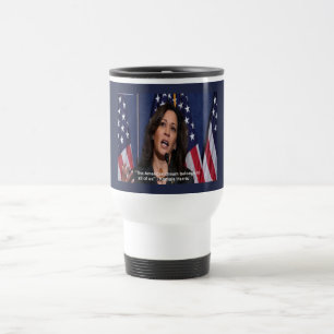 Taza de viaje Kamala Harris y el sueño americano