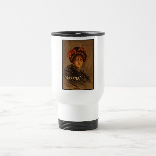 Taza De Viaje Karama: Actriz japonesa Romance Geisha (Centro)