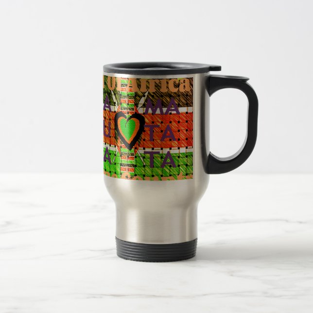 Taza De Viaje Kenia: Toda África en un solo país - Bandera tejid (Derecha)