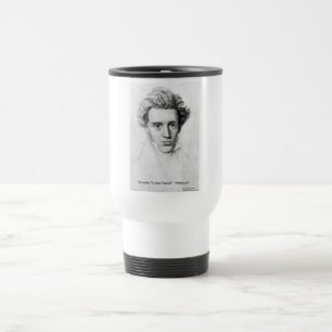 Taza De Viaje Kierkegaard "Ámate a Ti Mismo" Regalos de Citas de