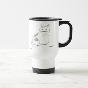 Taza de viaje Kitty Sketch