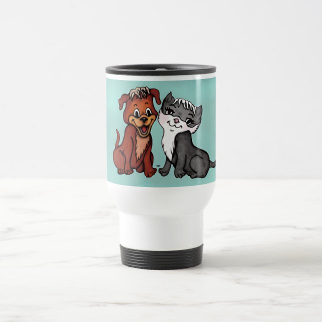 Taza De Viaje Kitty y Puppy (Centro)