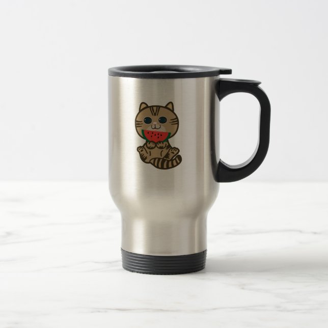 Taza De Viaje kitty y sandía (Derecha)