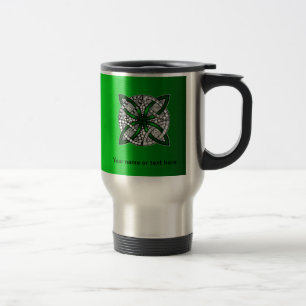 Taza De Viaje Knot Celtic Original Art Green