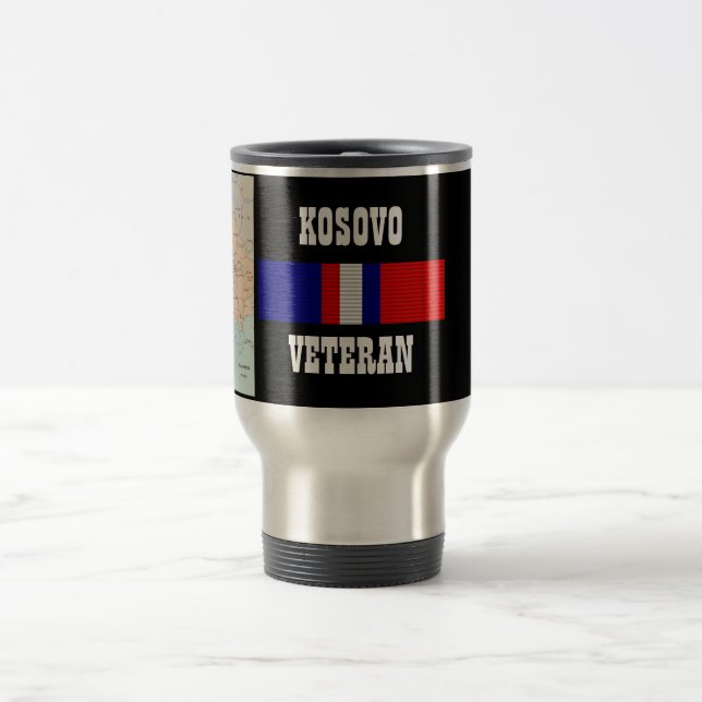 TAZA DE VIAJE KOSOVO VETERAN (Centro)