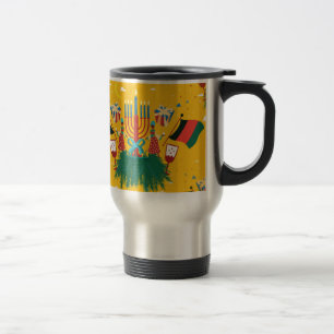 Taza De Viaje kwanzaa amarilla