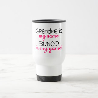Taza De Viaje La abuela es mi Bunco conocido es mi juego
