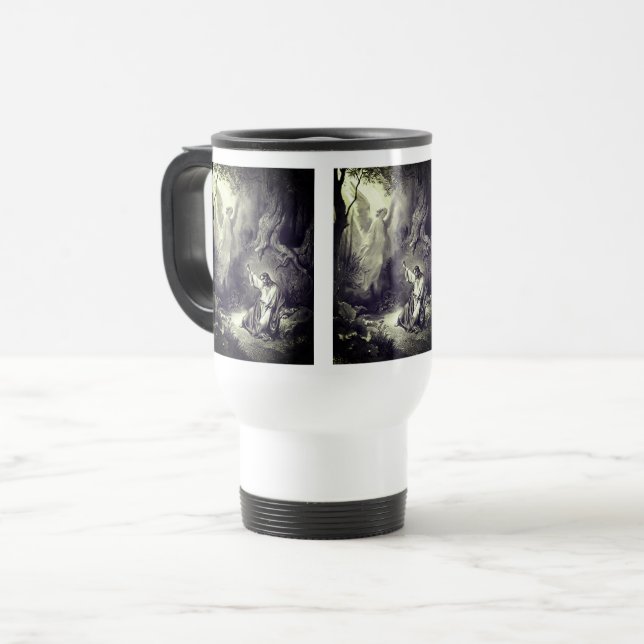 Taza De Viaje La agonía de Jesús en el jardín religioso (Anverso izquierdo)