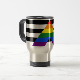 Taza De Viaje La bandera de aliado heterosexual de SlipperyJoe c