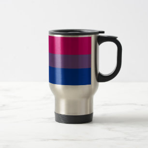 Taza De Viaje La bandera del BI vuela para el orgullo bisexual