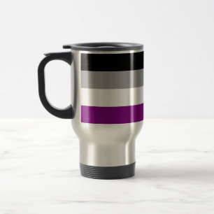 Taza De Viaje La bandera del orgullo asexual de SlipperyJoe haci