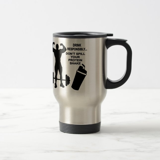 Taza De Viaje La bebida no derrama responsable su sacudida de la (Derecha)