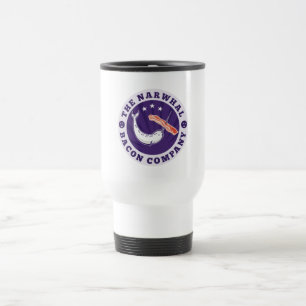 Taza De Viaje la compañía narwhal del tocino de la ballena