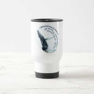 Taza De Viaje La Conservación Sólo Tiene Éxito Con Su Ayuda