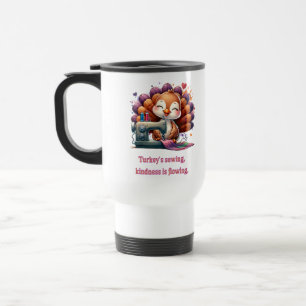Taza De Viaje La costura de Turquía, la bondad está disminuyendo