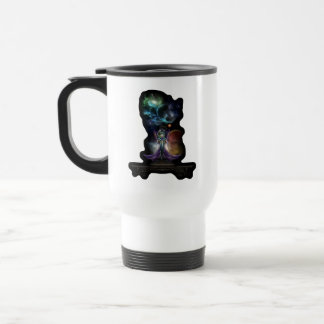 Taza De Viaje La Elegancia Del Retrato Fractal De Trilia