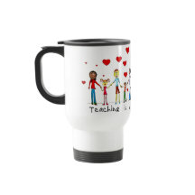 La enseñanza es una obra de Heart Travel Mug