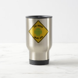 Taza De Viaje La estancia enfocada guarda el cifrar (el Rótulo