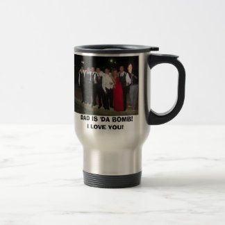 Taza De Viaje ¡la familia con los trozos, PAPÁ ES 'DA BOMBARDEA!