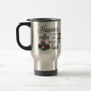 Taza De Viaje La Felicidad Es Un Libro De Brenda K Davies