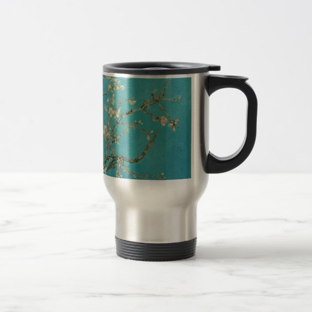 Taza De Viaje La flor de almendras de Van gogh (Derecha)