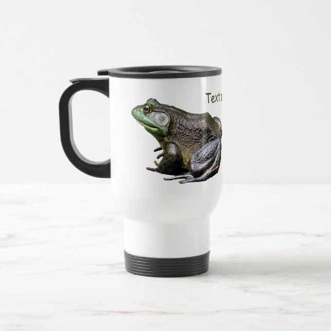 Taza De Viaje La gran naturaleza de la rana toro antigua persona (Izquierda)