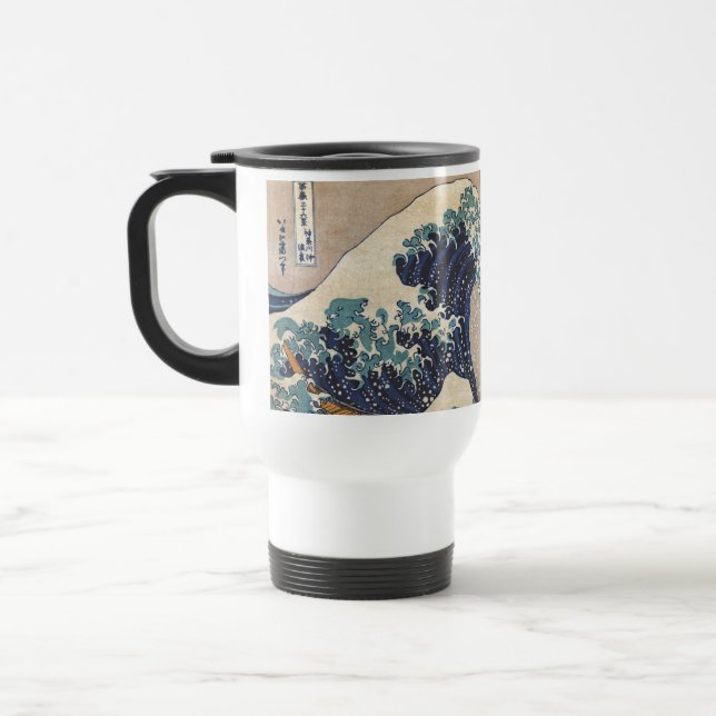 Taza De Viaje La gran ola de Kanagawa (Izquierda)