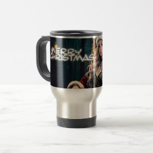 Taza De Viaje La hermana más caliente de Santa - Feliz Navidad 0