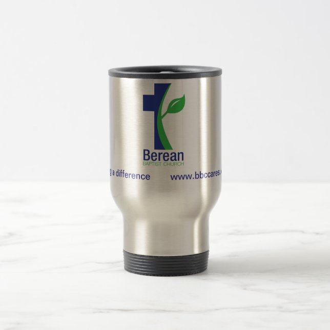 Taza De Viaje La iglesia baptista de Berean inoxidable roba la (Centro)