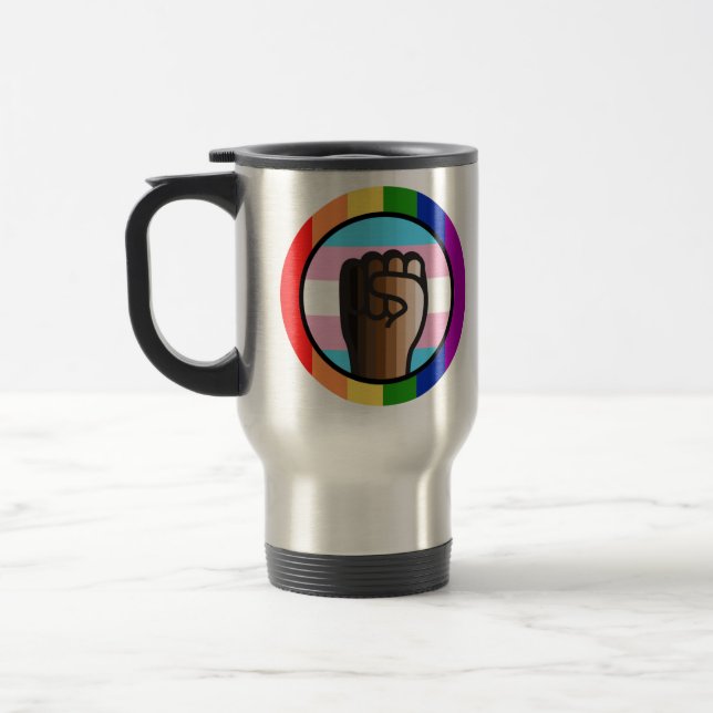 Taza De Viaje La lucha contra la injusticia abraza la igualdad (Izquierda)
