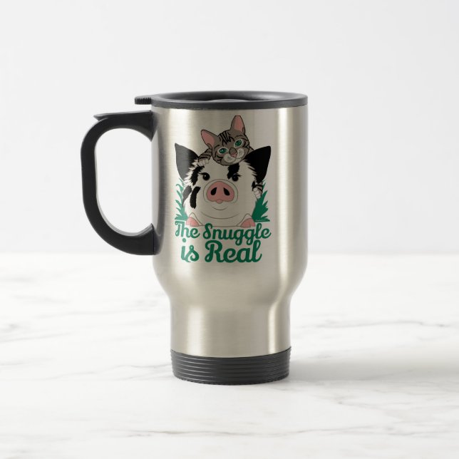 Taza De Viaje La Lucha Es Real - Malabarismos Daisises Mug (Izquierda)